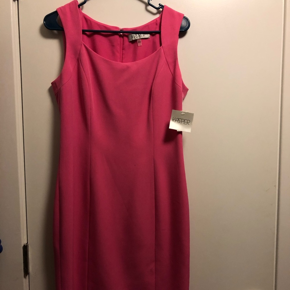Pink Kasper dress. Business casual knee length